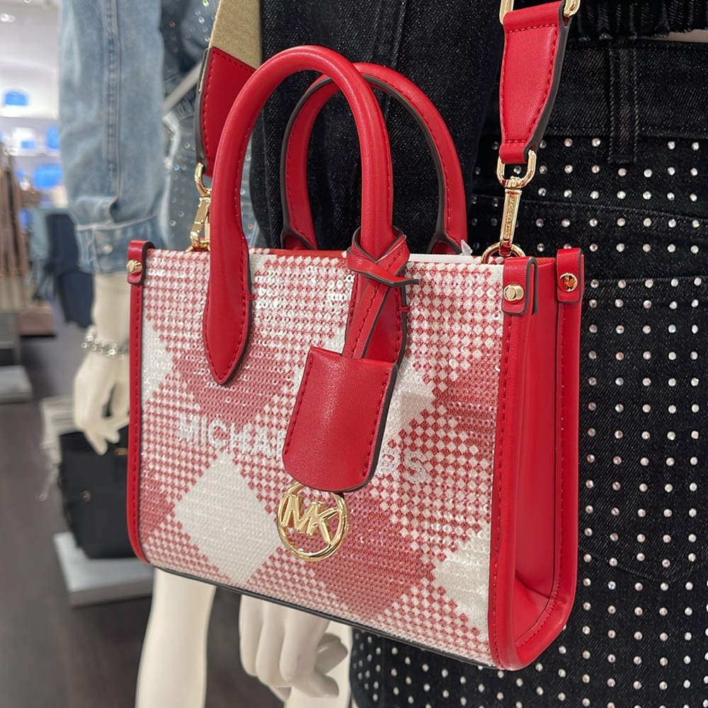 Michael Kors Mirella Extra-Small Logo Crossbody XBODY Shopper Bag
Bright Red
NWT - Picture 14 of 16